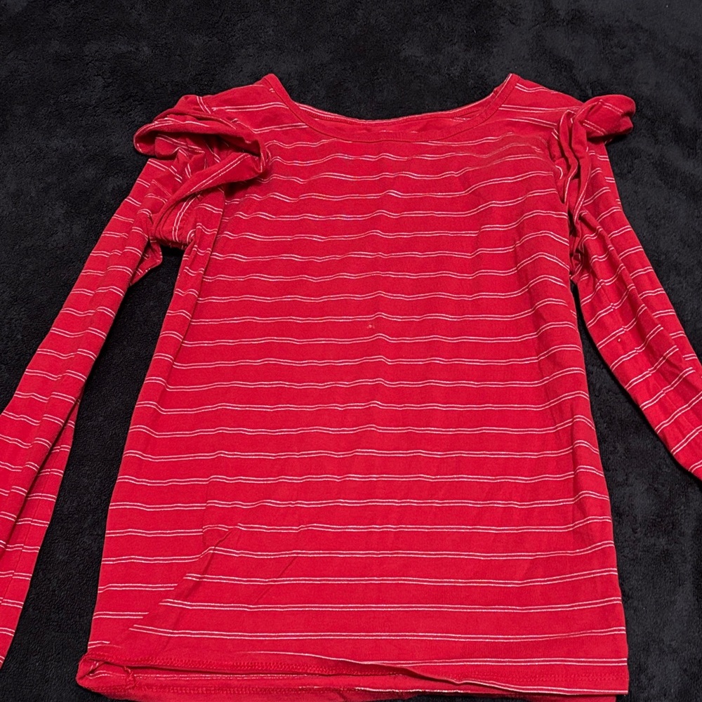 Cat & Jack Red Top with Stripes